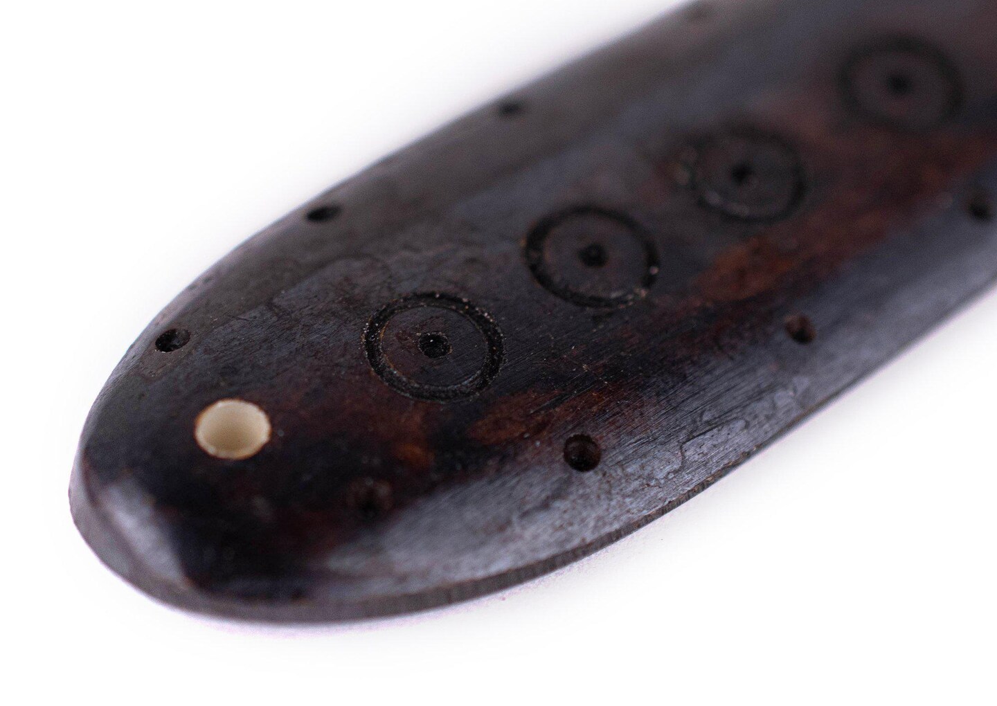 TheBeadChest Dark Brown Bone Shaman Pendant