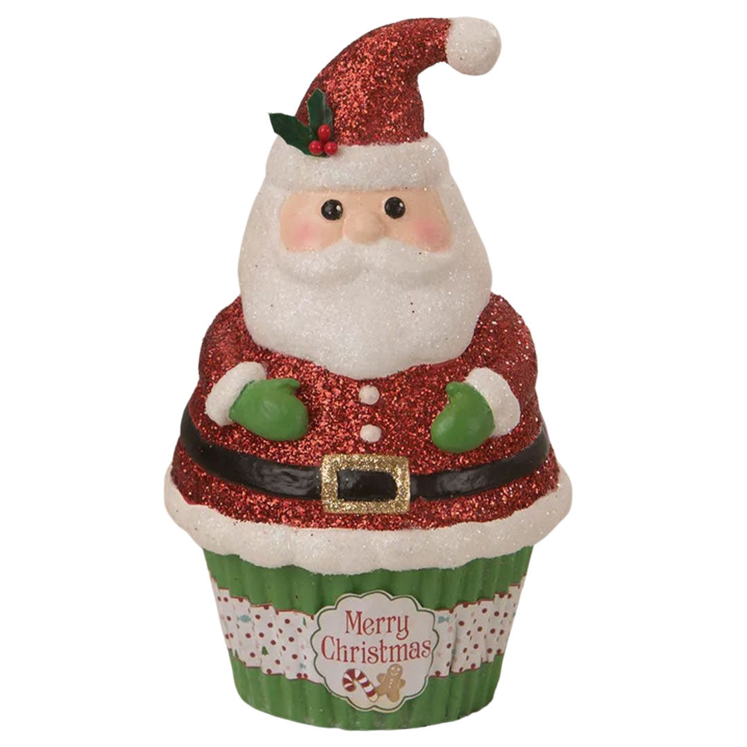 Santa Claus Cupcake Container 6&#x22;