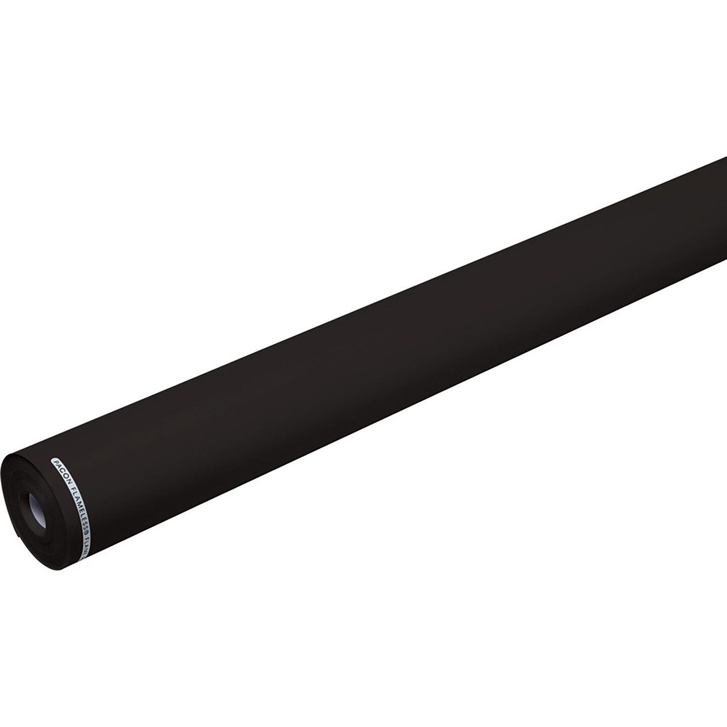 Pacon Flame-Retardant Paper - Classroom, Office, Mural, Banner, Bulletin Board - 48&#x22;Width x 100 ft Length - 1 Roll - Raven Black
