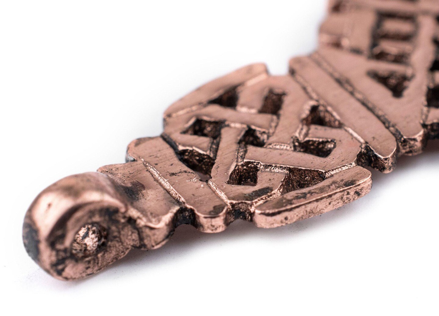 Awash Copper Ethiopian Coptic Cross Pendant (40x65mm): Authentic Ethiopian East African Design for Jewelry & Necklace Making