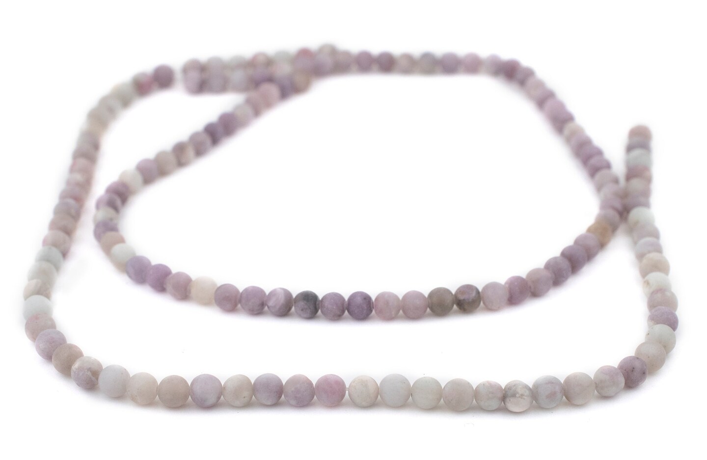 TheBeadChest Matte Lavender Lilac Jade Beads (6mm): Organic Gemstone Round Spherical Energy Stone Healing Power Crystal for Jewelry Bracelet Mala Necklace Making