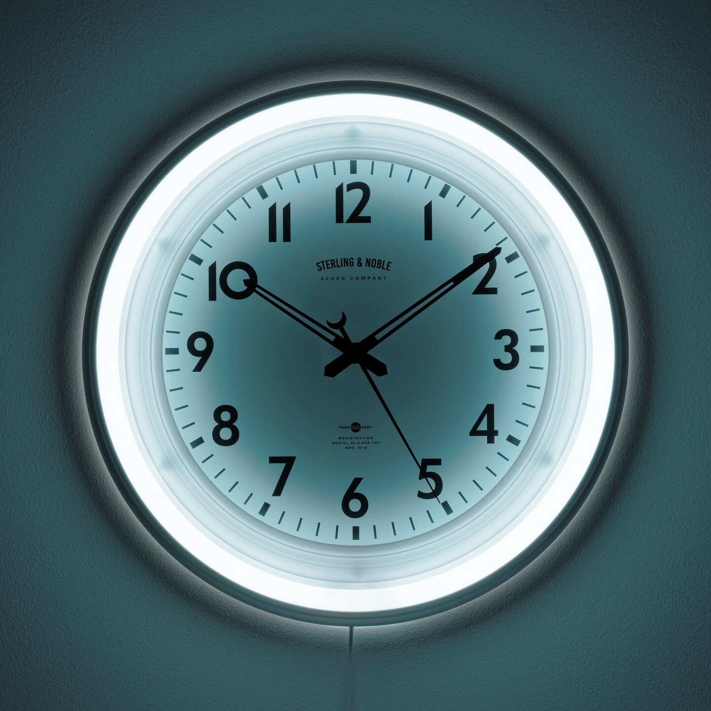 Sterling &#x26; Noble 11&#x22; Round Indoor Multi-Colored LED Wall Clock with Remote Control