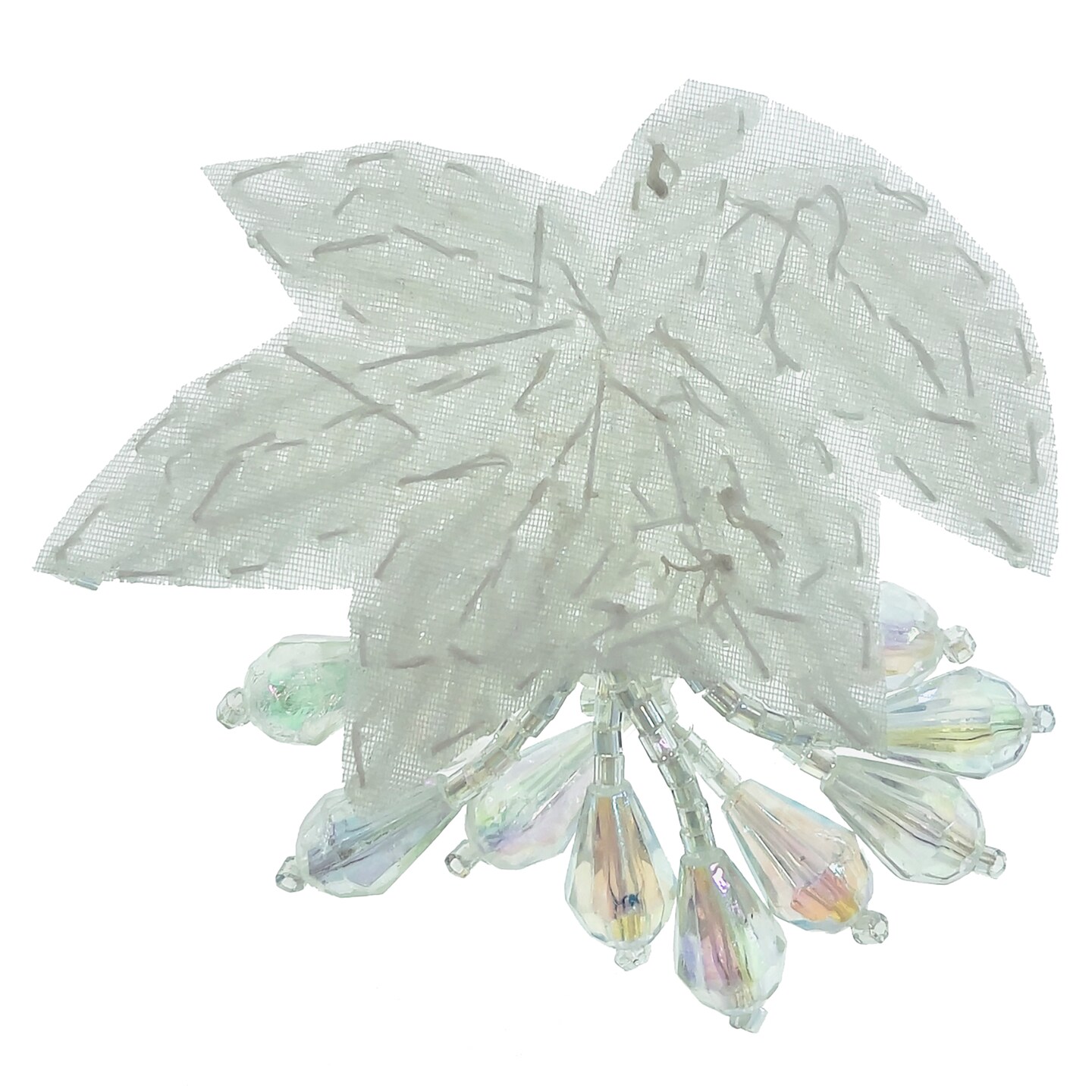 Celebration Beaded Applique with Teardrop Fringe (Right)