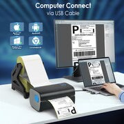Wireless Thermal Label Printer Jiose 162mm/s High-Speed 4x6 Shipping Label Printer