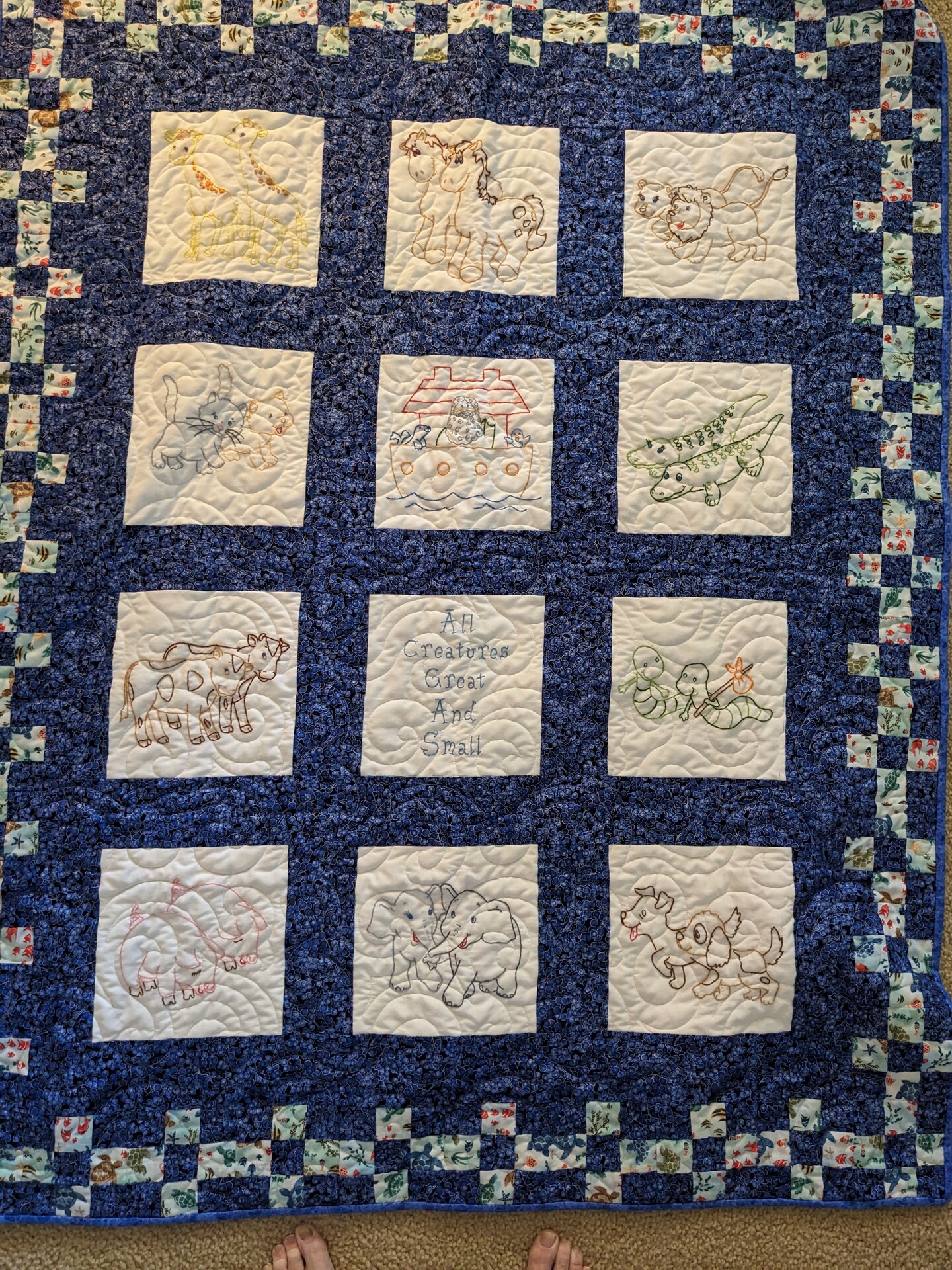 Handmade Noah's store Ark Quilt