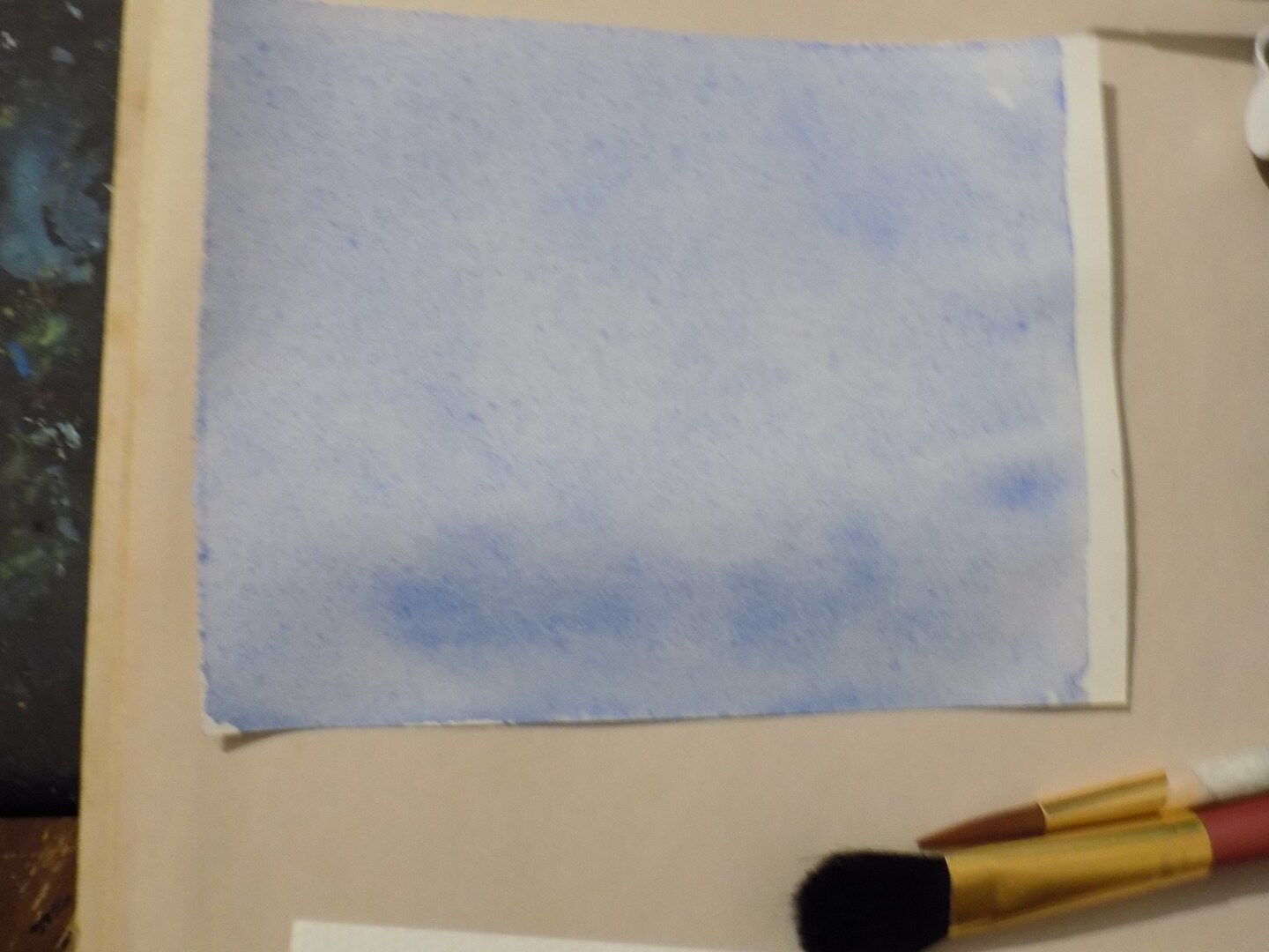 Creating a flat wash in watercolor image 3
