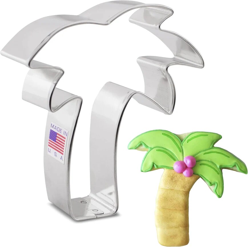 Ann Clark Tropical Palm Tree Cookie Cutter, 4.25&#x22;
