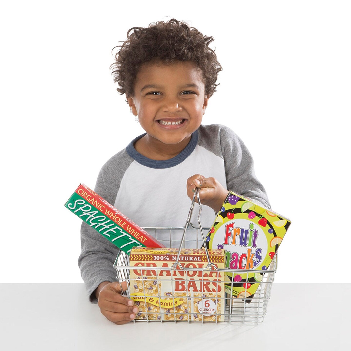 Let&#x27;s Play House! Grocery Basket with Play Food
