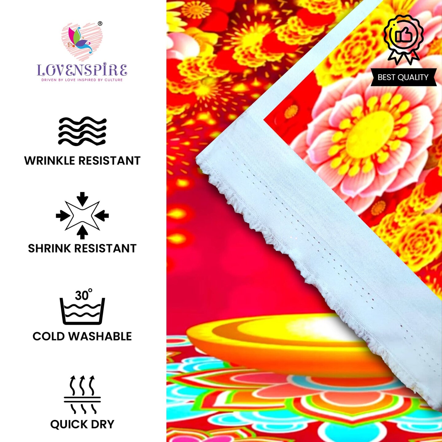 Happy Diwali Banner Indian Traditional Backdrop Cloth 5x8 Feet Indian Diwali Decor Pooja Wall Decor Indian Wall Art Photo Decor Banner Decorative Pooja Cloth Diwali Celebration