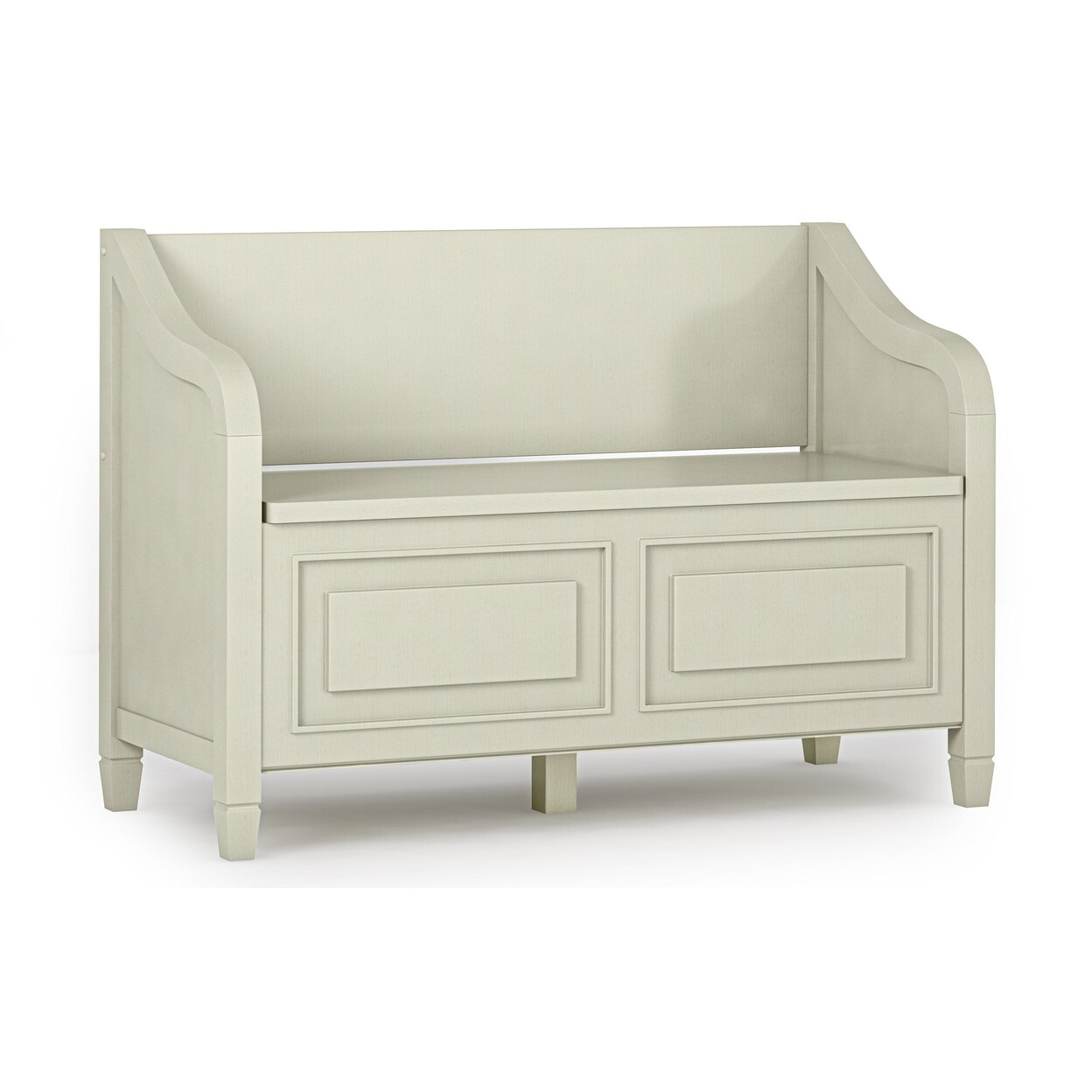 Simpli Home Connaught Solid Wood 42"Entryway Storage Bench, Multifunctional