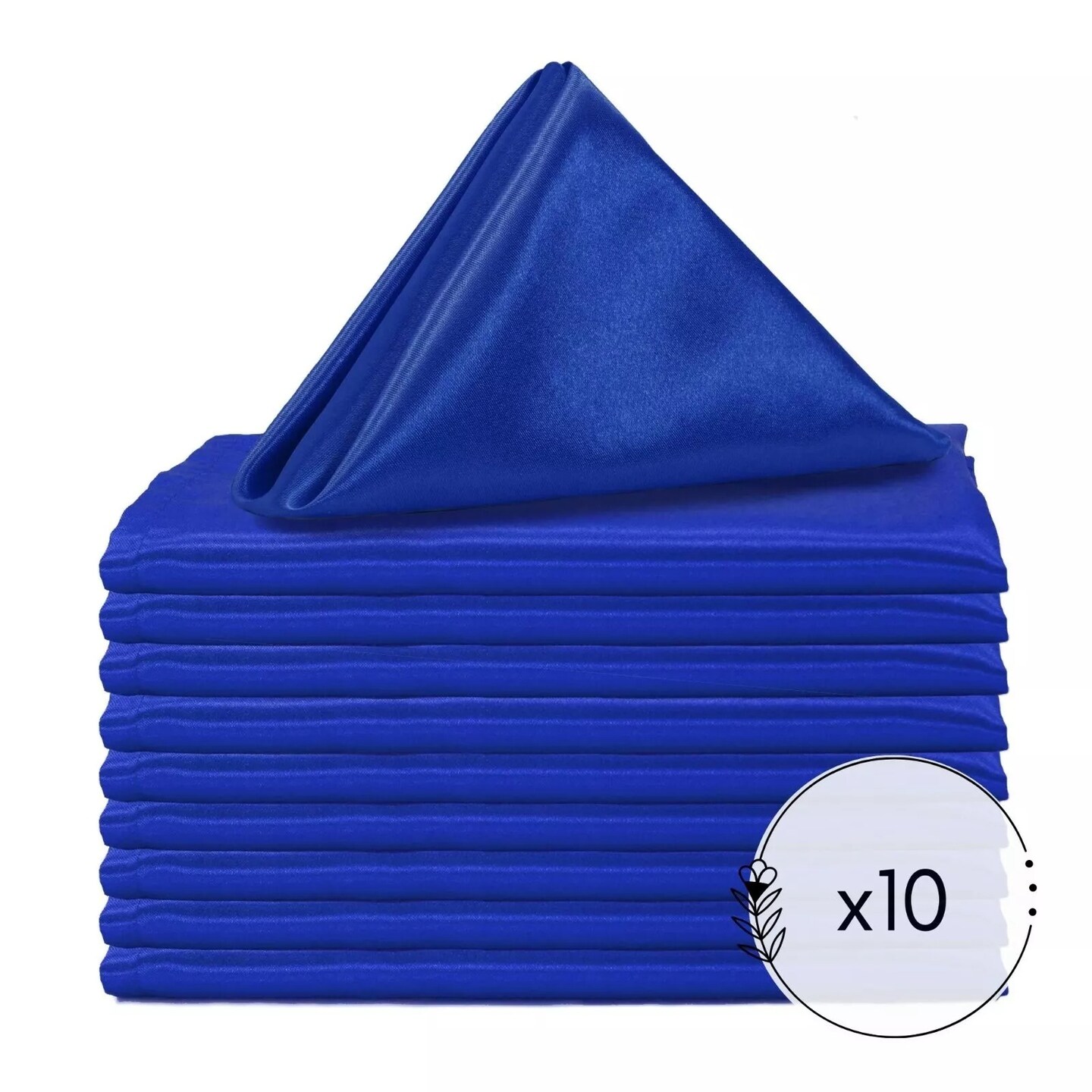 10 PCS 20 Inches Square Shiny Satin Napkins