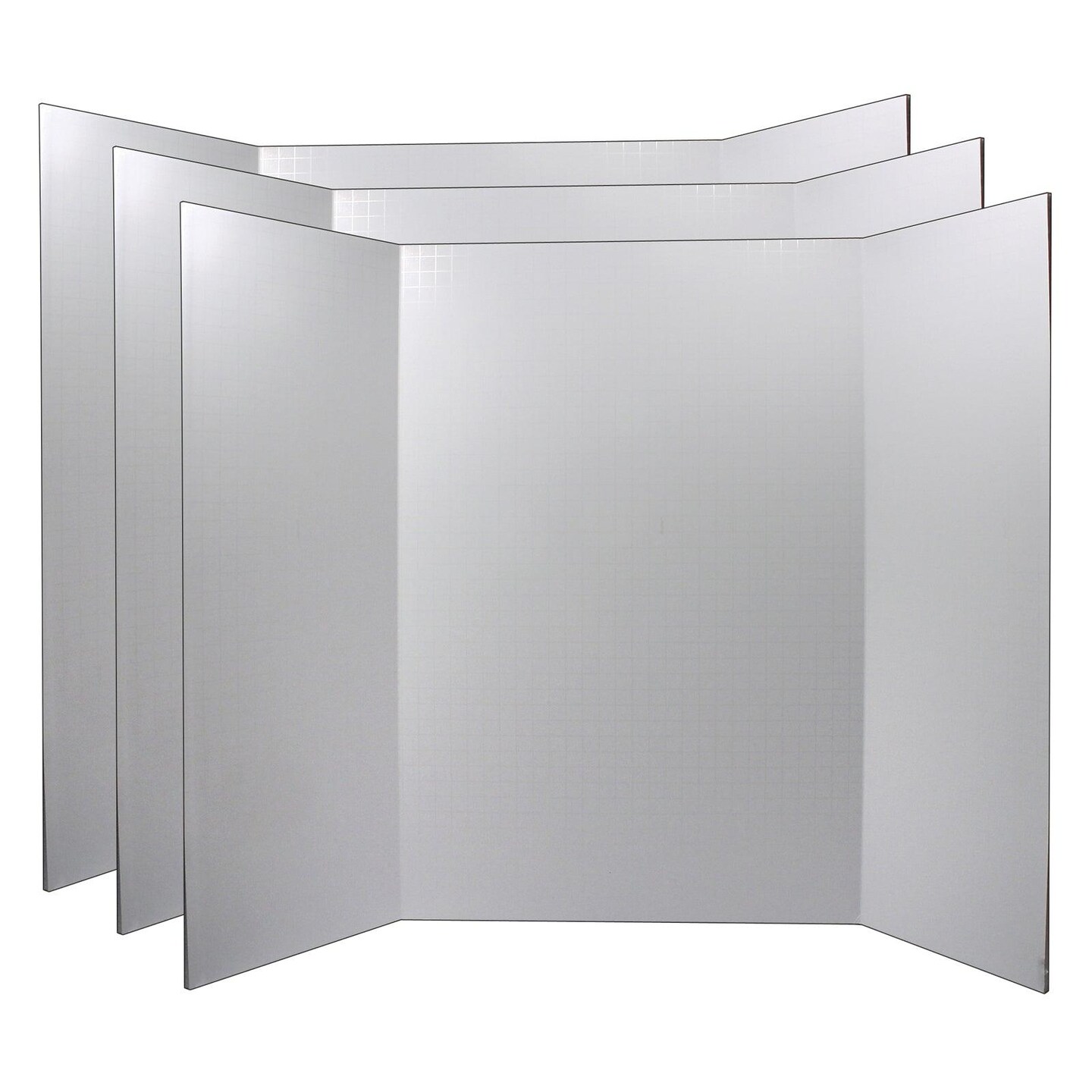 Foam Presentation Board, White, 1/2&#x22; Faint Grid 28&#x22; x 22&#x22;, Pack of 3