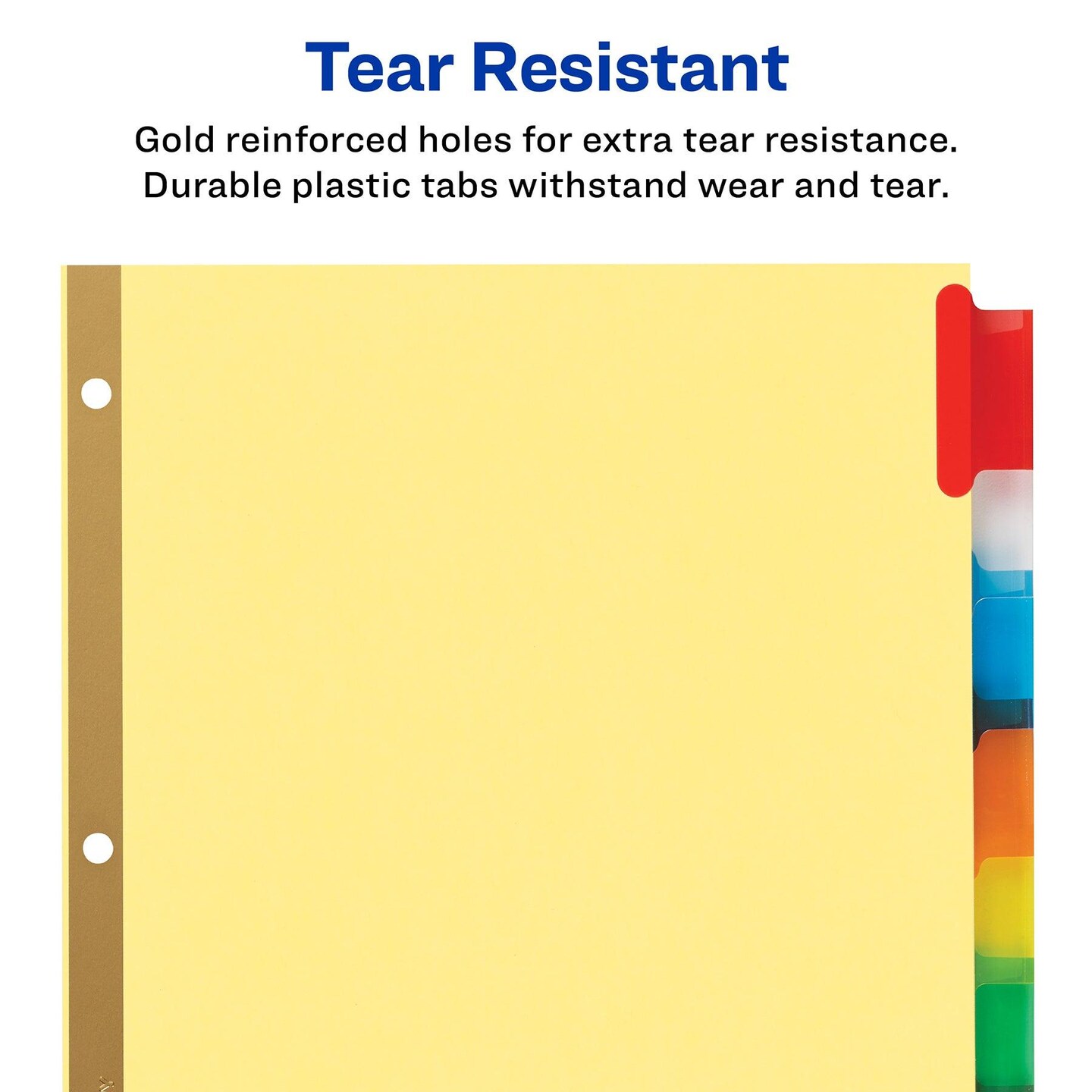 Big Tab&#x2122; Insertable Dividers, Buff Paper, 8-Tab Set, Multicolor, 12 Sets