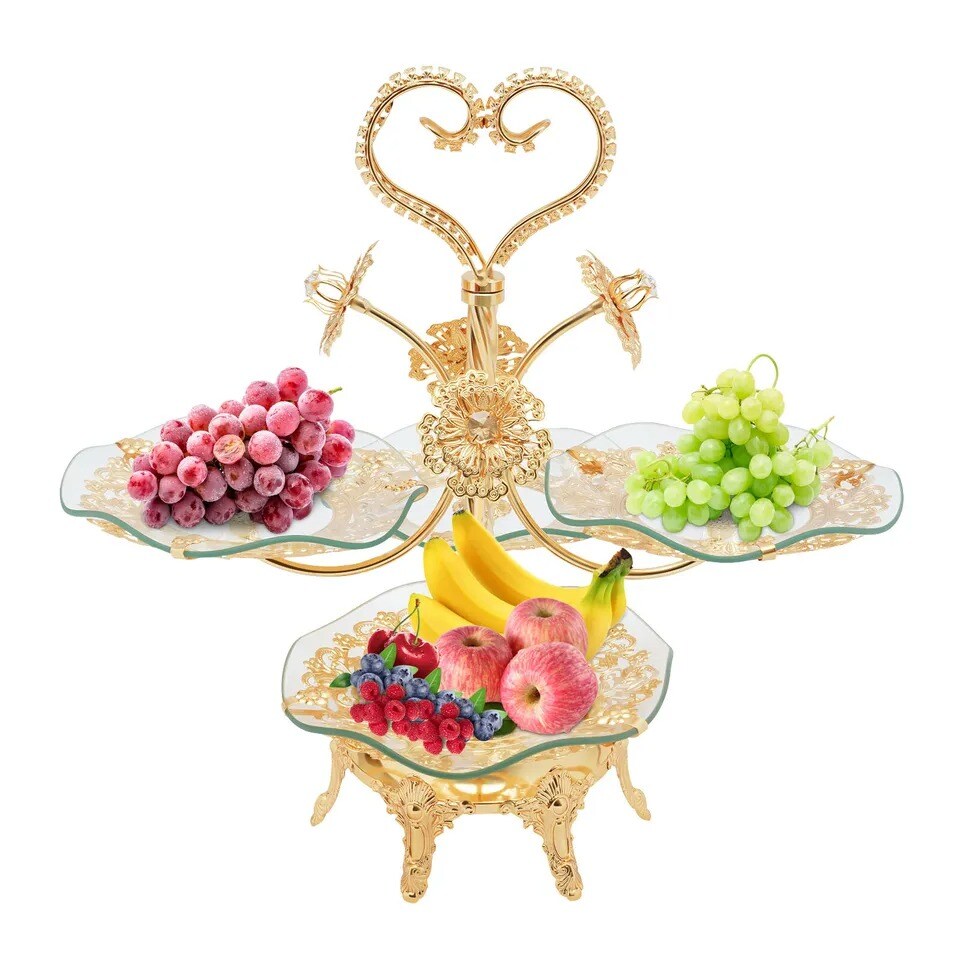 Gold Tiered Cake Stand Dessert Tower