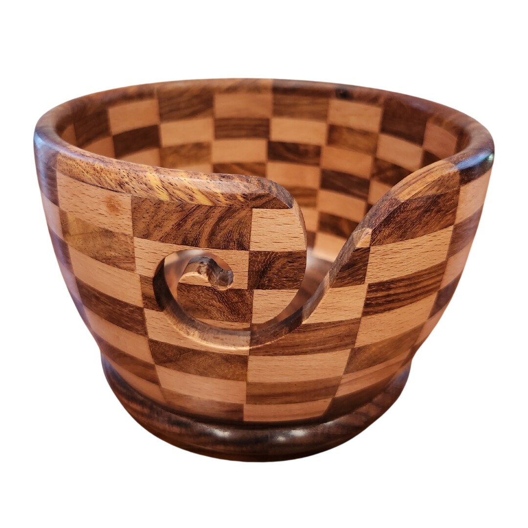 My Two Ladies Checkered Yarn Bowl