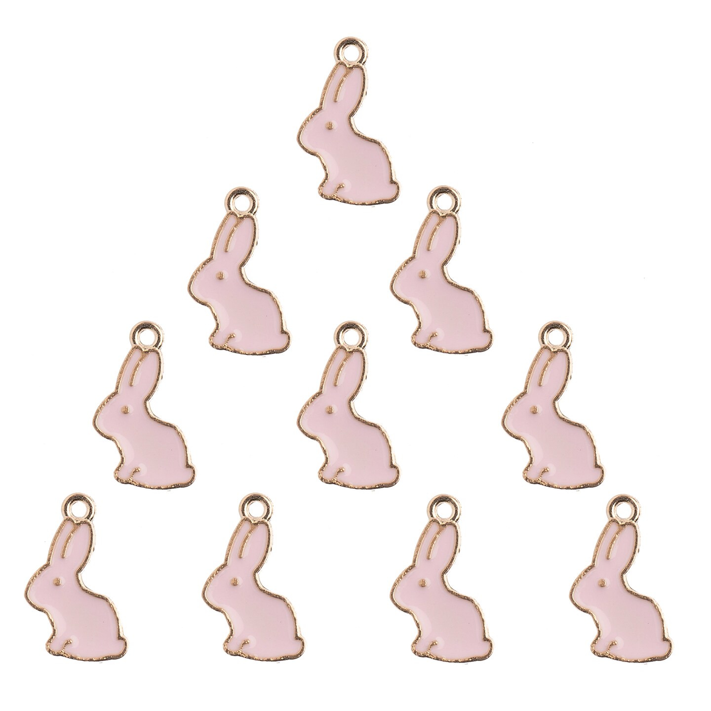 John Bead Sweet &#x26; Petite Bunny Rabbit Charms, 10pcs