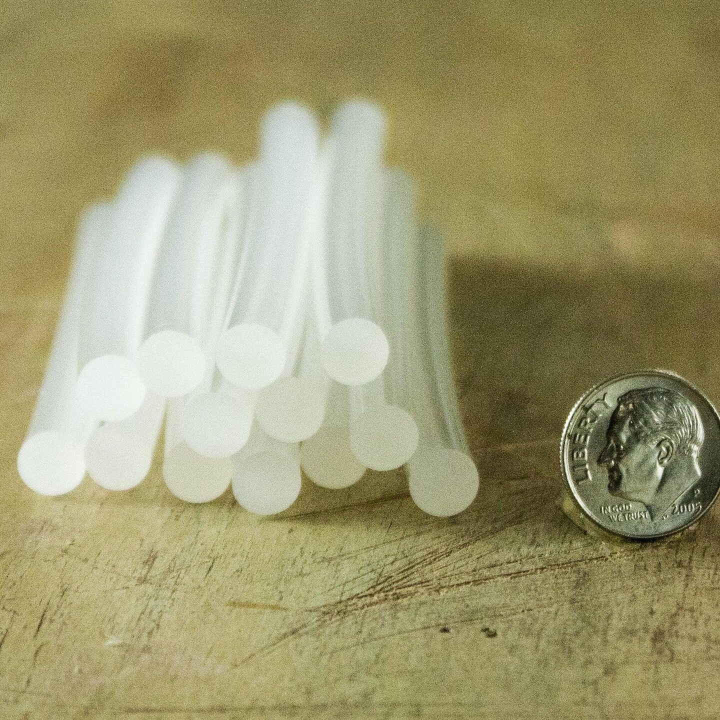Mini Size 4&#x22; Clear Hot Glue Sticks, 5 lb Box
