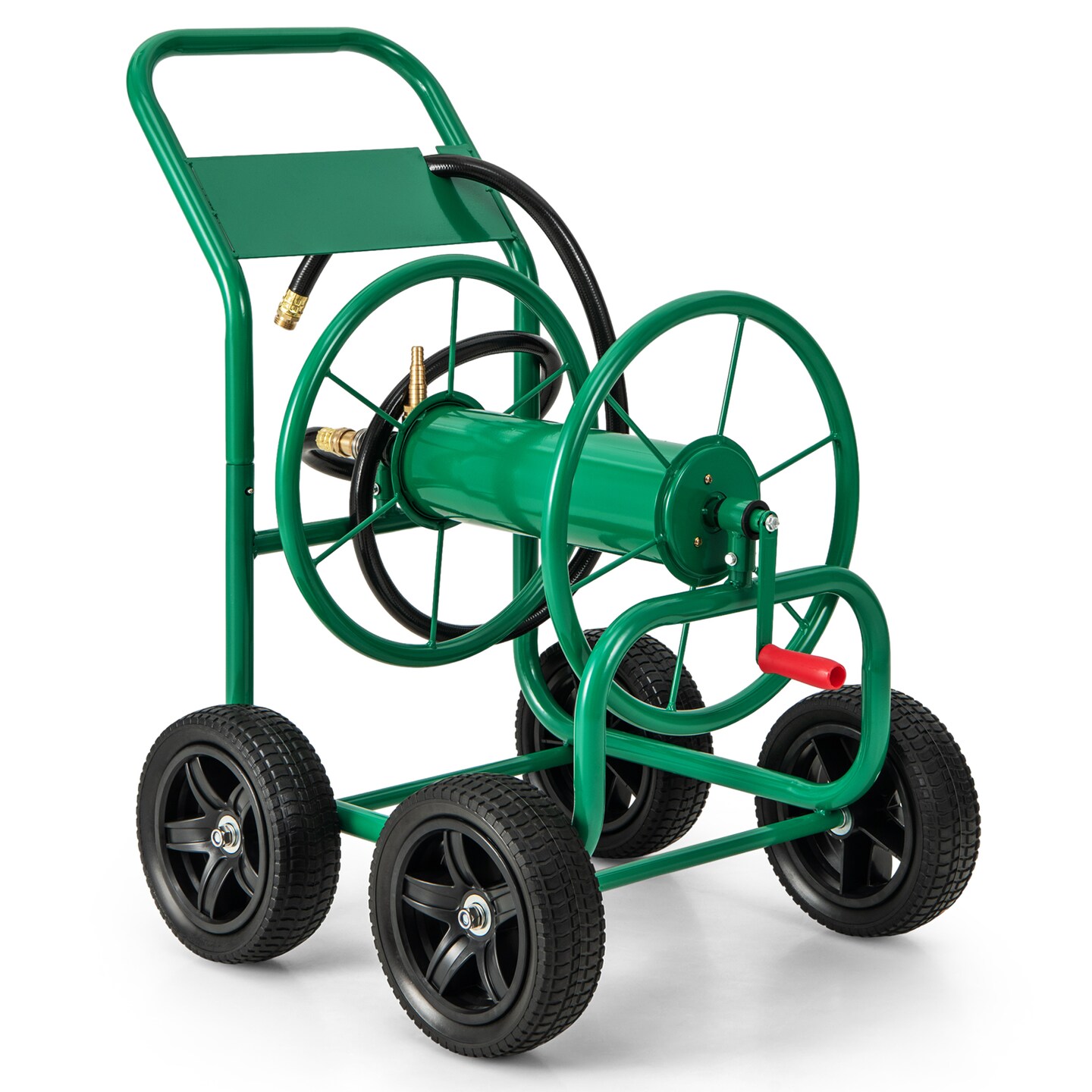 Garden Hose Reel Cart Holds 330ft of 3/4 Inch or 5/8 Inch Hose - 35&#x22; x 23.5&#x22; x 36.5&#x22;
