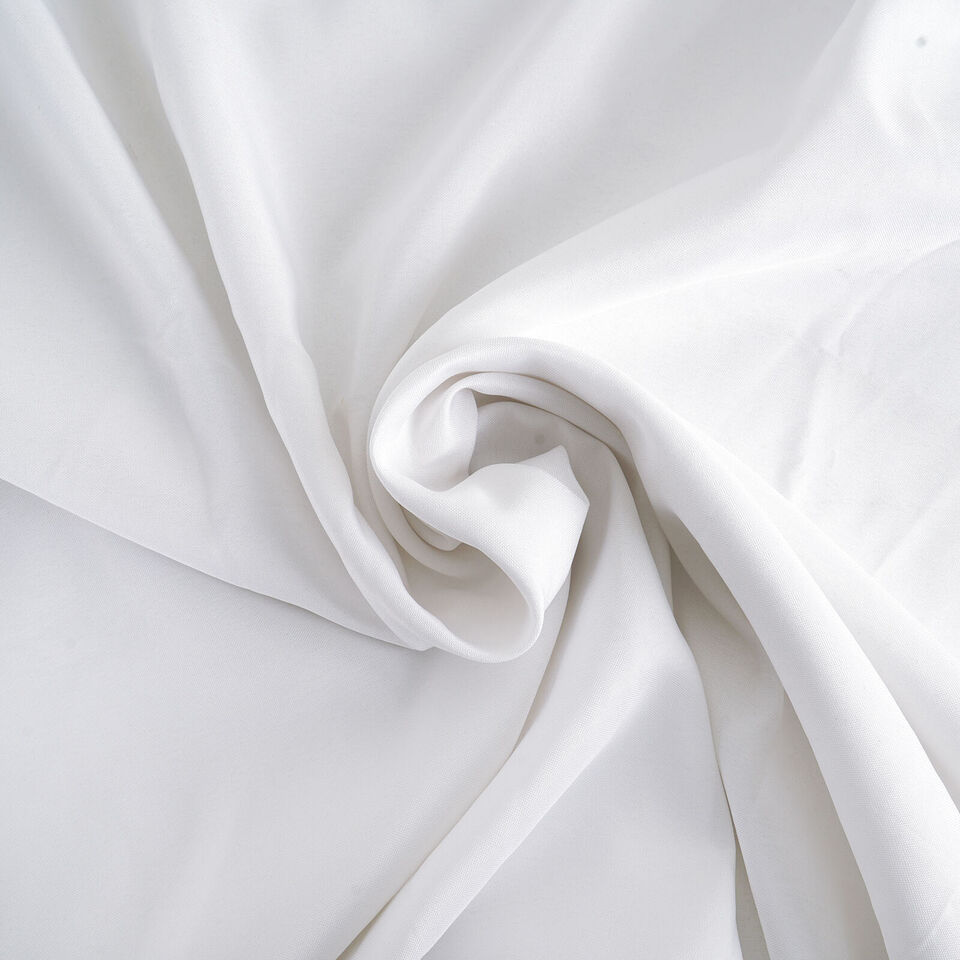 4 ft WHITE FITTED POLYESTER TABLE COVER Tablecloth