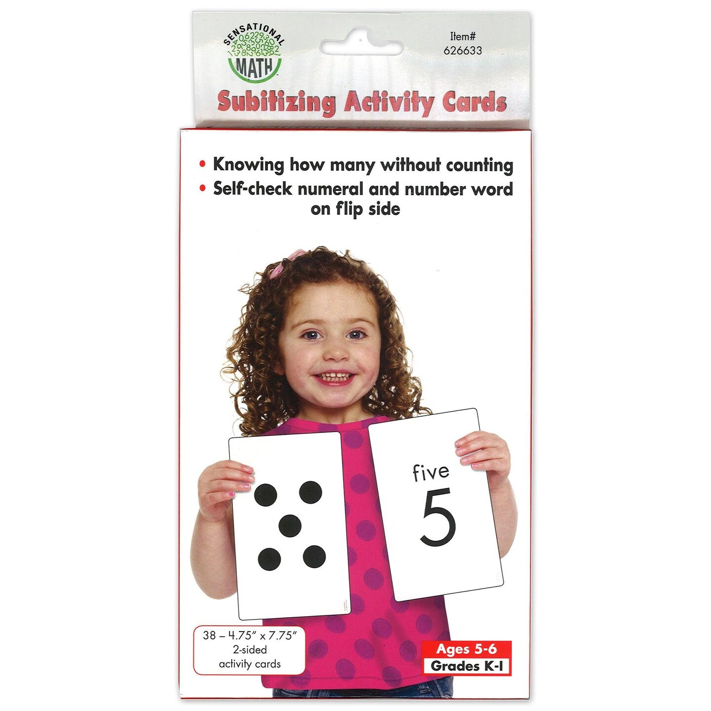 Subitizing Activity Cards, 38 Per Pack, 3 Packs