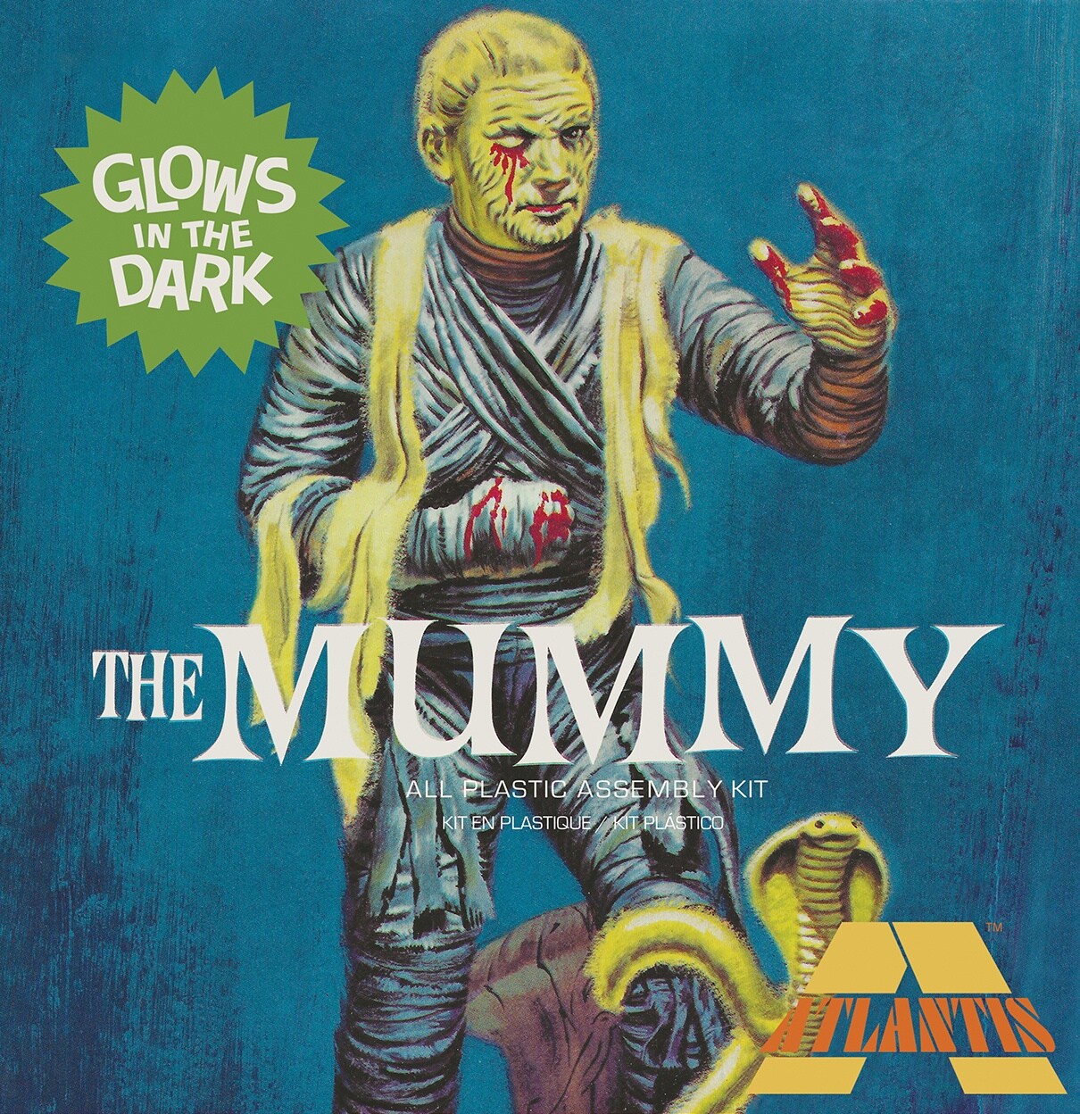 Atlantis Plastic Model Kit-Lon Chaney Jr. Mummy Glow Limited Ed.