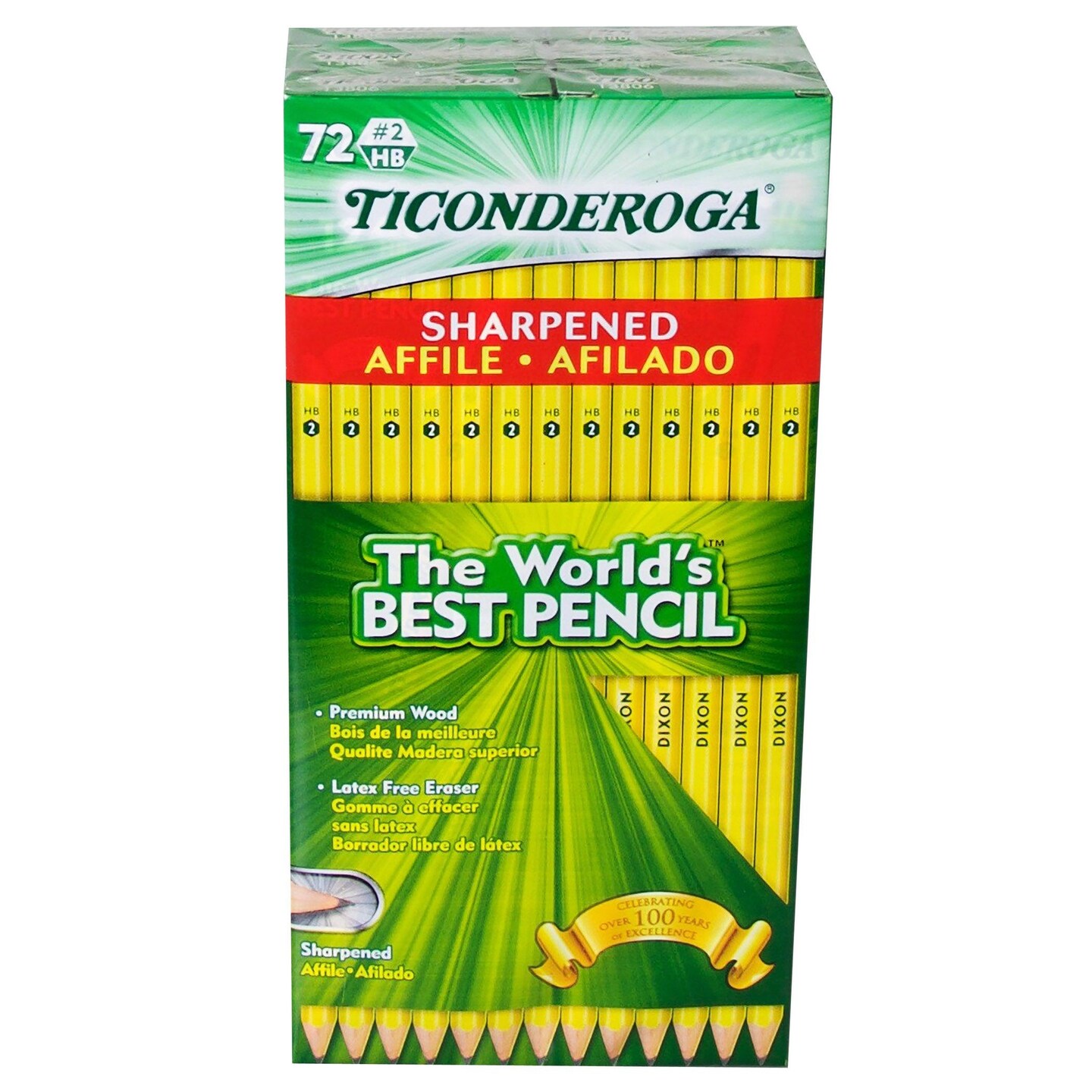 Original Ticonderoga&#xAE; Pencils, Pre-Sharpened, Box of 72