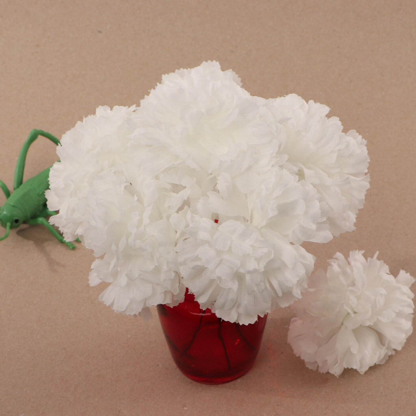 Cream White Carnation Picks: Set of 100, 5" Stems by Floral Home®