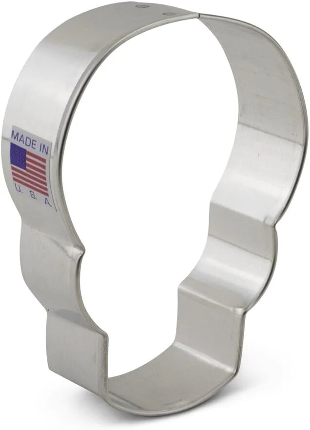 Ann Clark Skull Cookie Cutter Halloween Day of the Dead D&#xED;a de Los Muertos Sugar Skull, 3.5&#x22; Football player