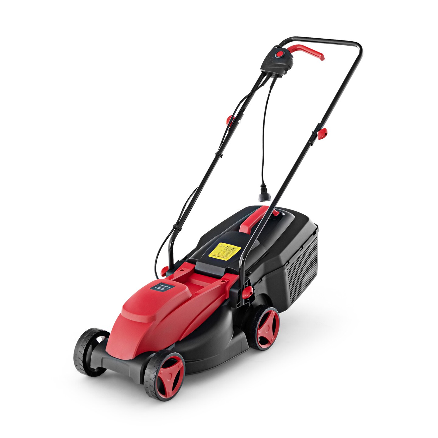 10-AMP 13.5 Inch Adjustable Electric Corded Lawn Mower with Collection Box - 45" x 16" x 35"