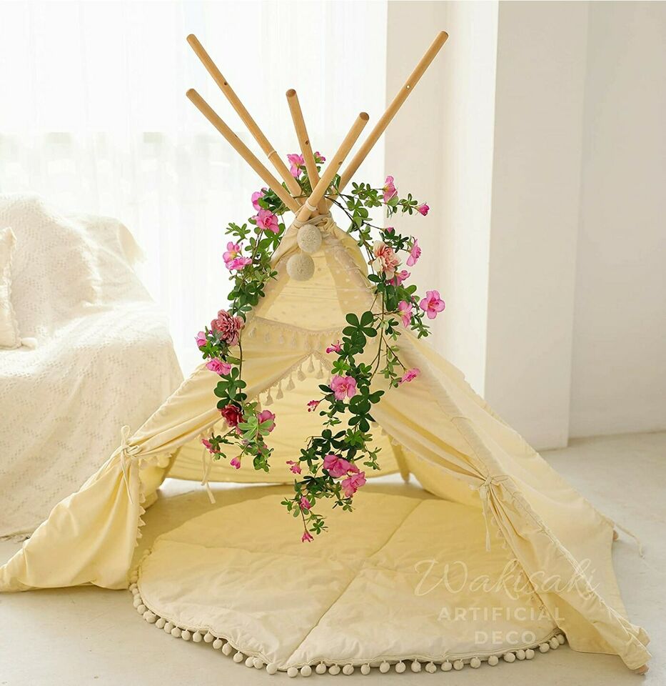 Artificial Cherry Blossom &#x26; Ivy Hanging Plants