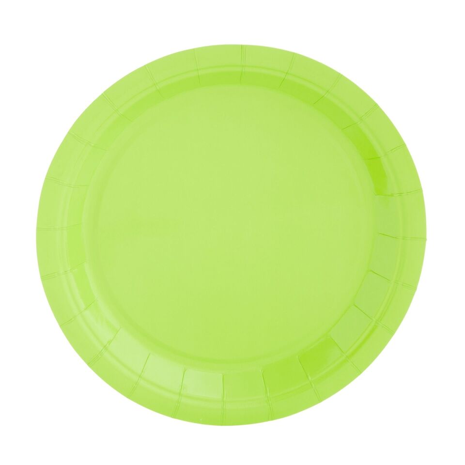 24 Set Green Party Supplies Disposable Dinnerware Set Paper Plates