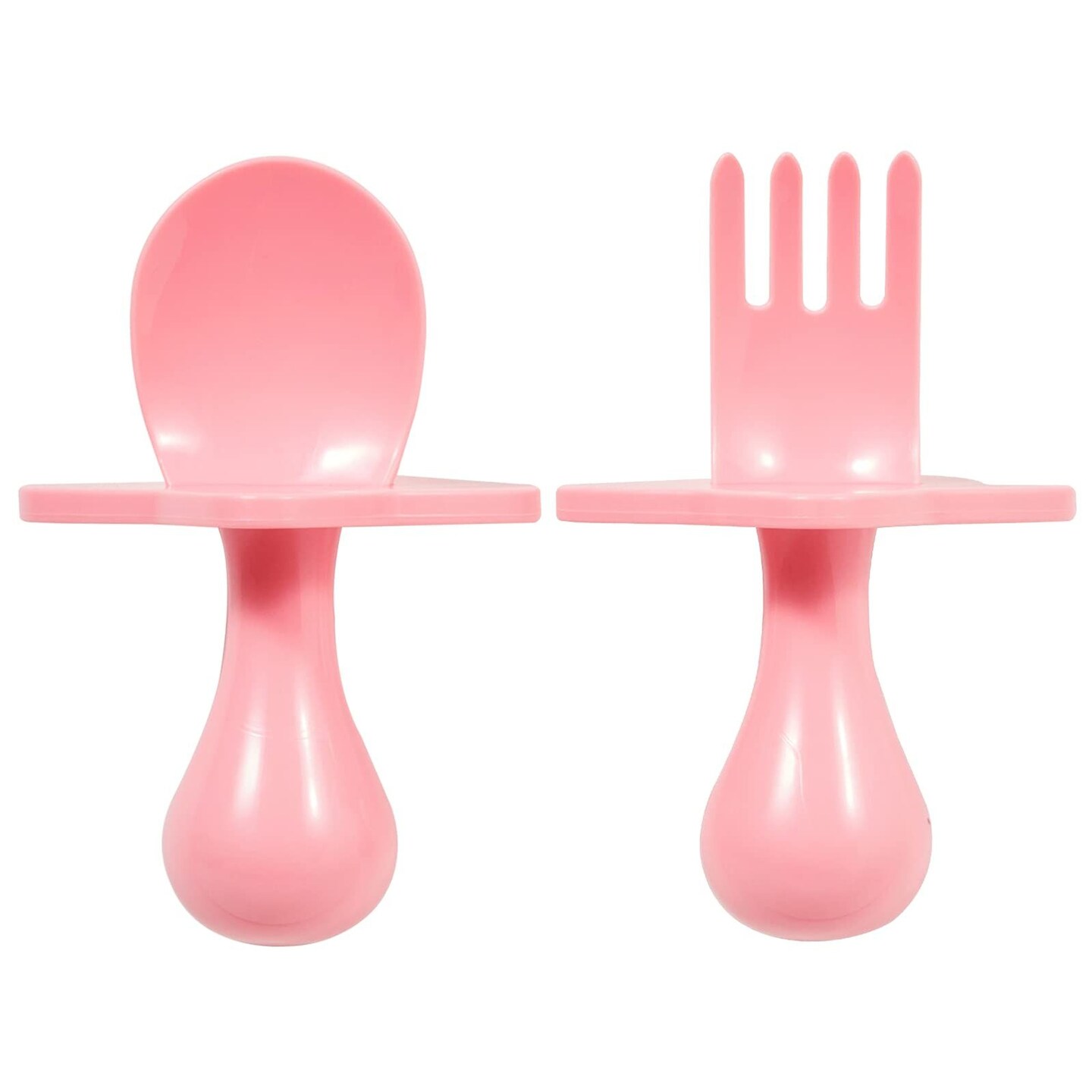 Nooli Baby Silverware Baby Fork Toddler Forks Toddler Utensils, BPA Phthalates-Free, Dishwasher and Sterilizer Safe, Pink