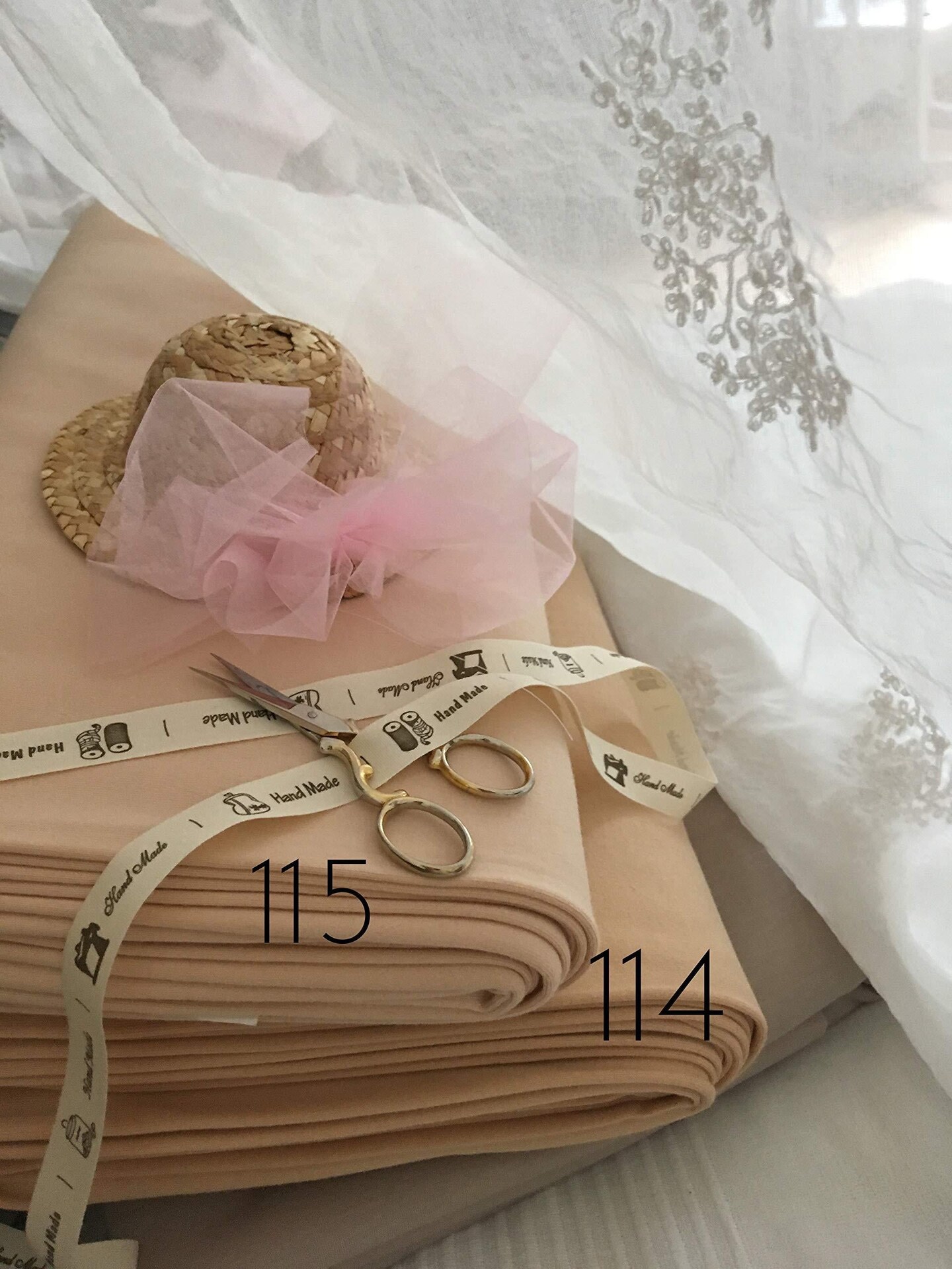 De Witte Engel Doll Jersey Skin Coloured Fabric DIY face and Body Doll Making (Light Skin 115 50 80CM)