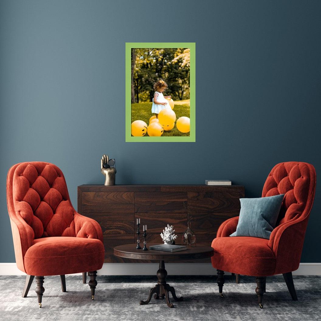 Modern Flat Green Picture Frame Gallery Wall