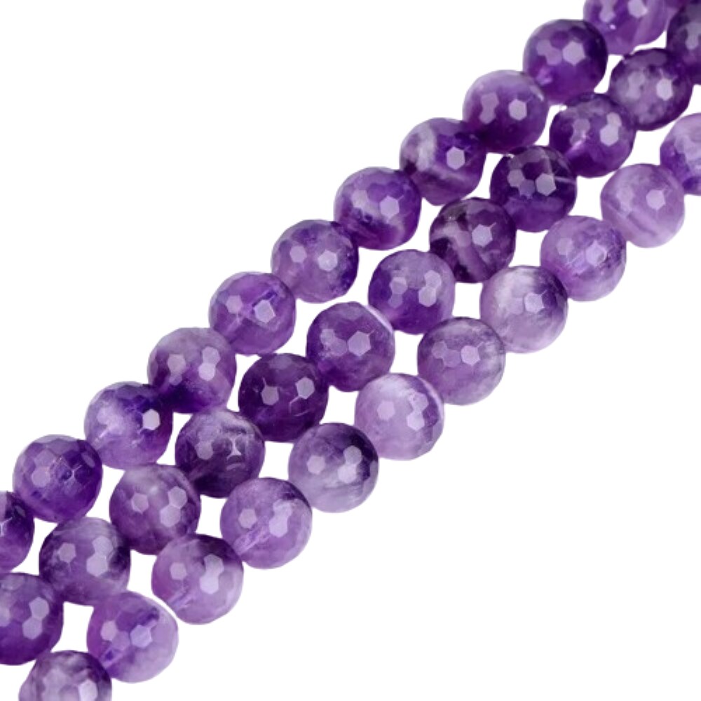 Kitcheniva Natural Purple Dream Lace Amethyst Loose Beads Strand 15.5&#x22;