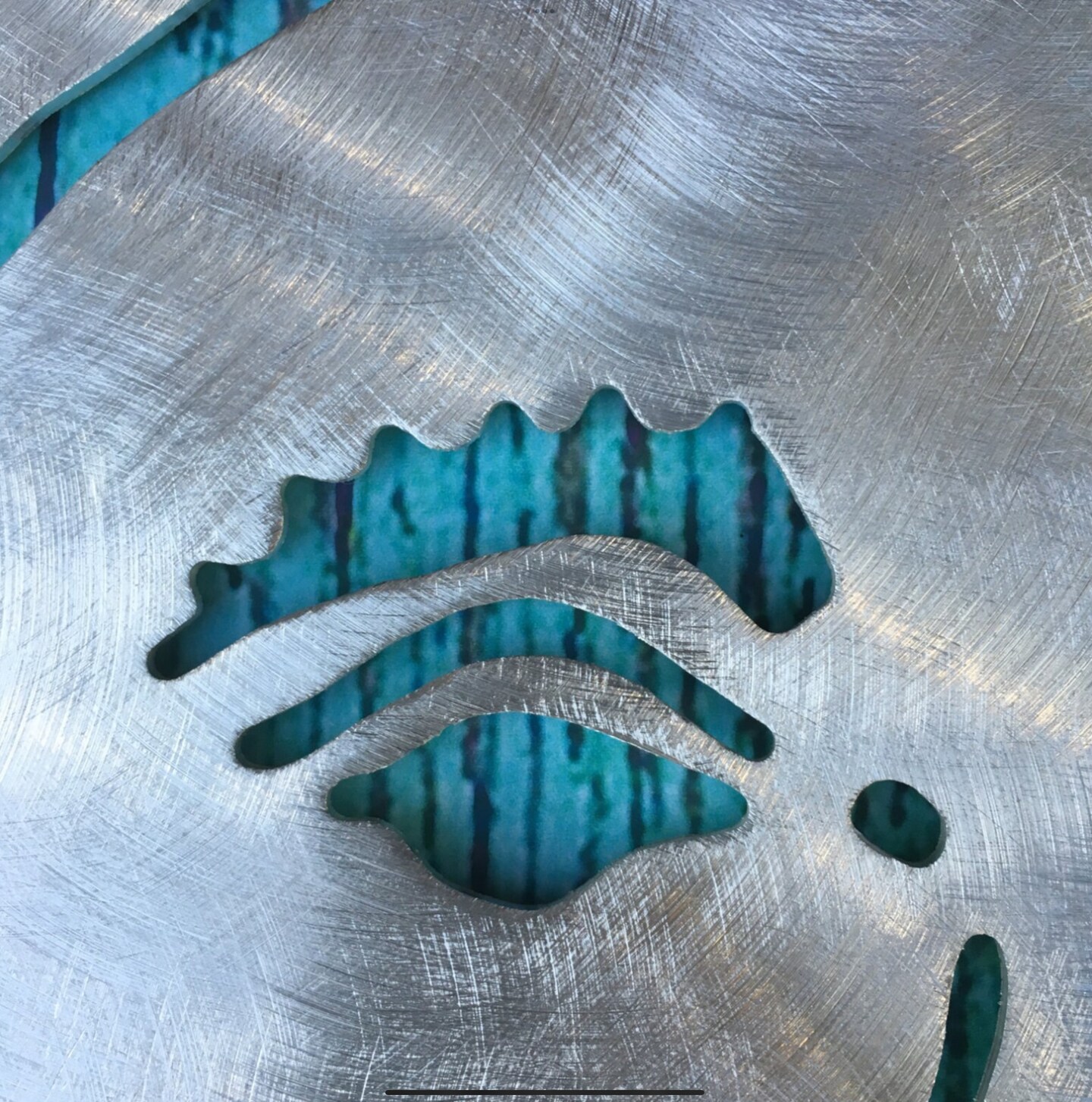 Sun, metal art, wall hanging for indoor or outdoor, aluminum, large 30 inch diameter, all handcrafted by 1 metal artisan product 2