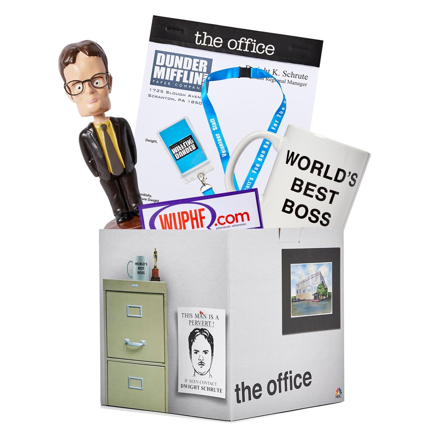 The Office LookSee Collector's Mystery Gift Box - Bobblehead, Mug, Lanyard, And More