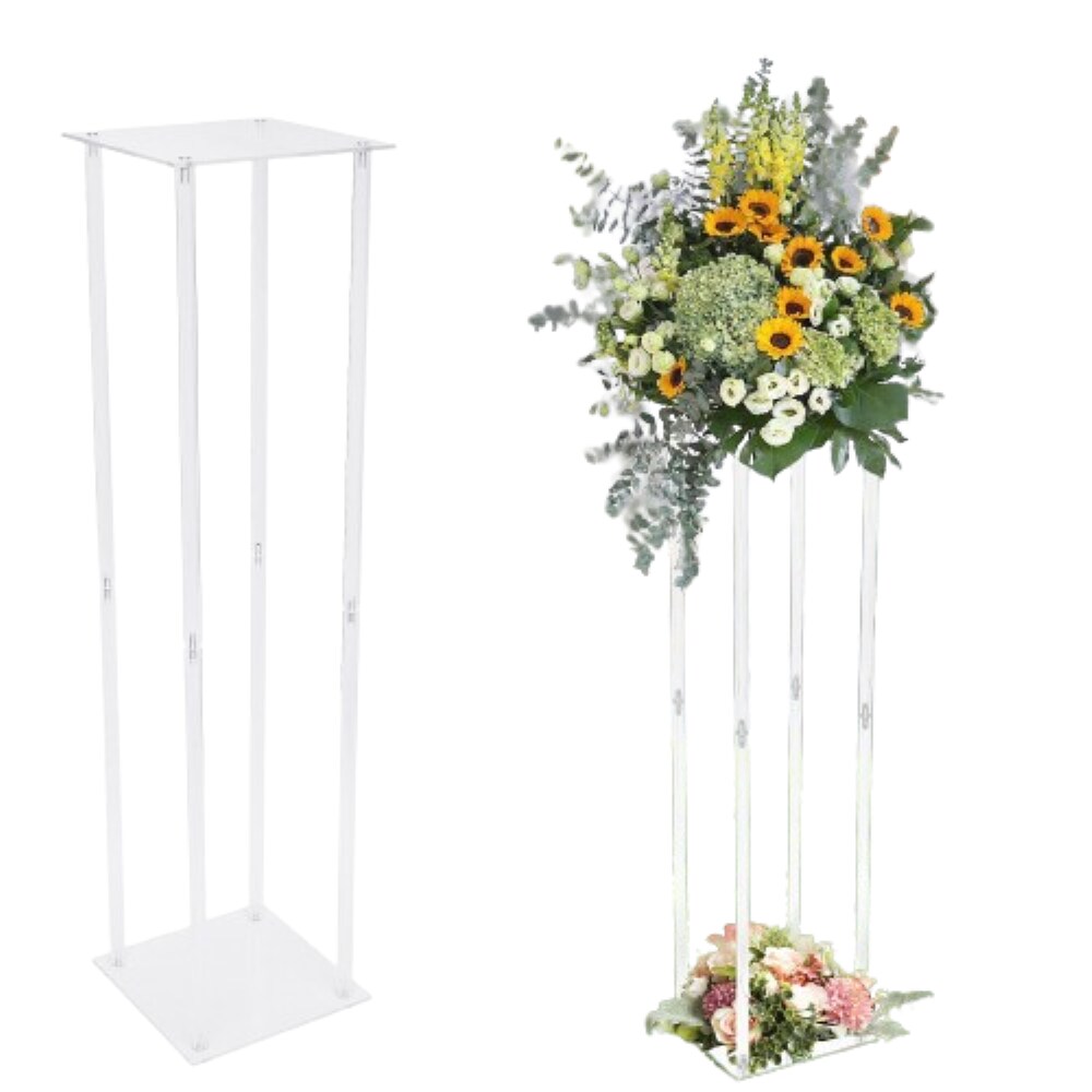 Kitcheniva Acrylic Flower Vase Wedding Decor Stand 39&#x22;
