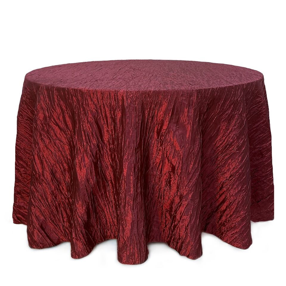 Crinkle Taffeta Round Tablecloth