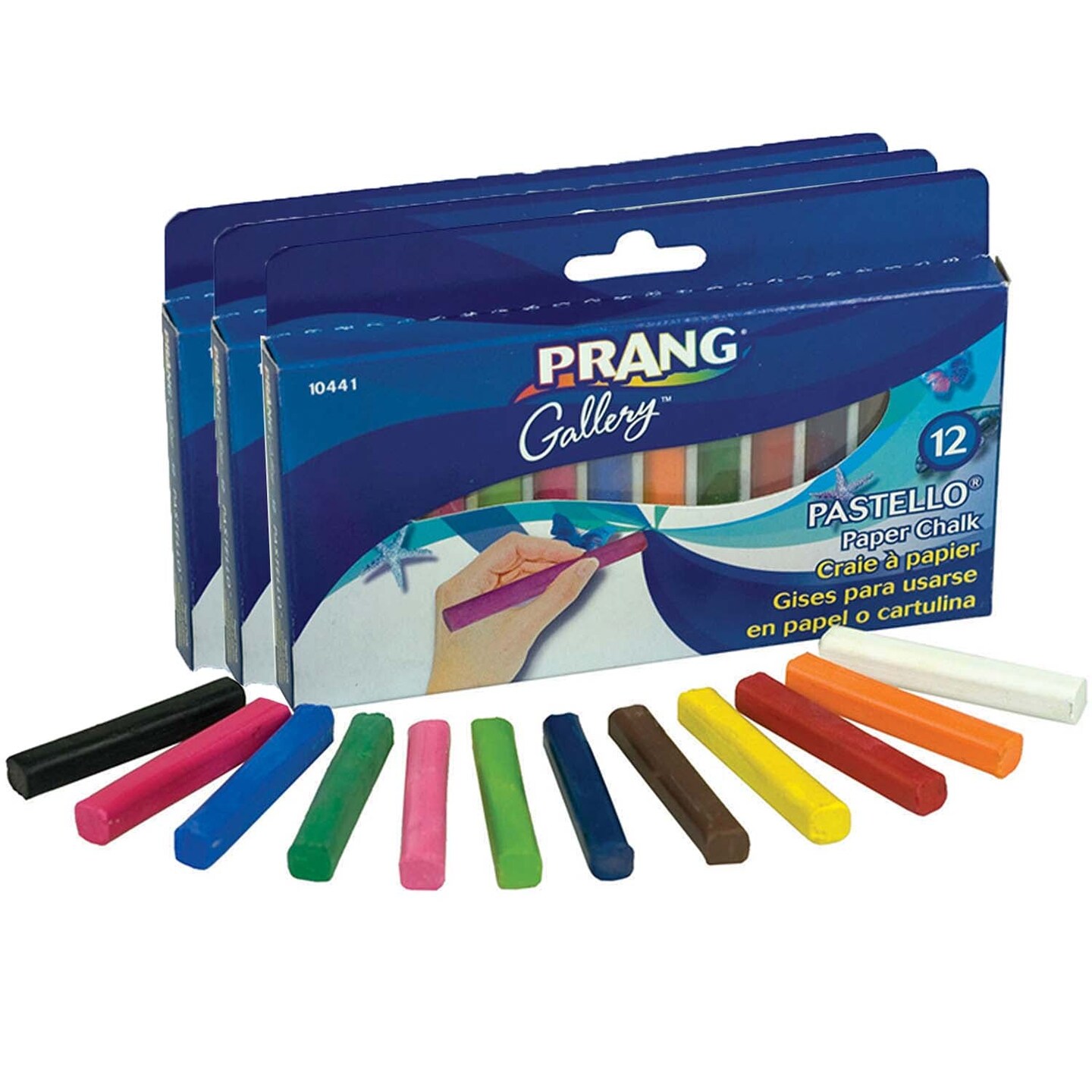 Pastello&#x2122; Chalk Pastel, 12 Per Pack, 3 Packs