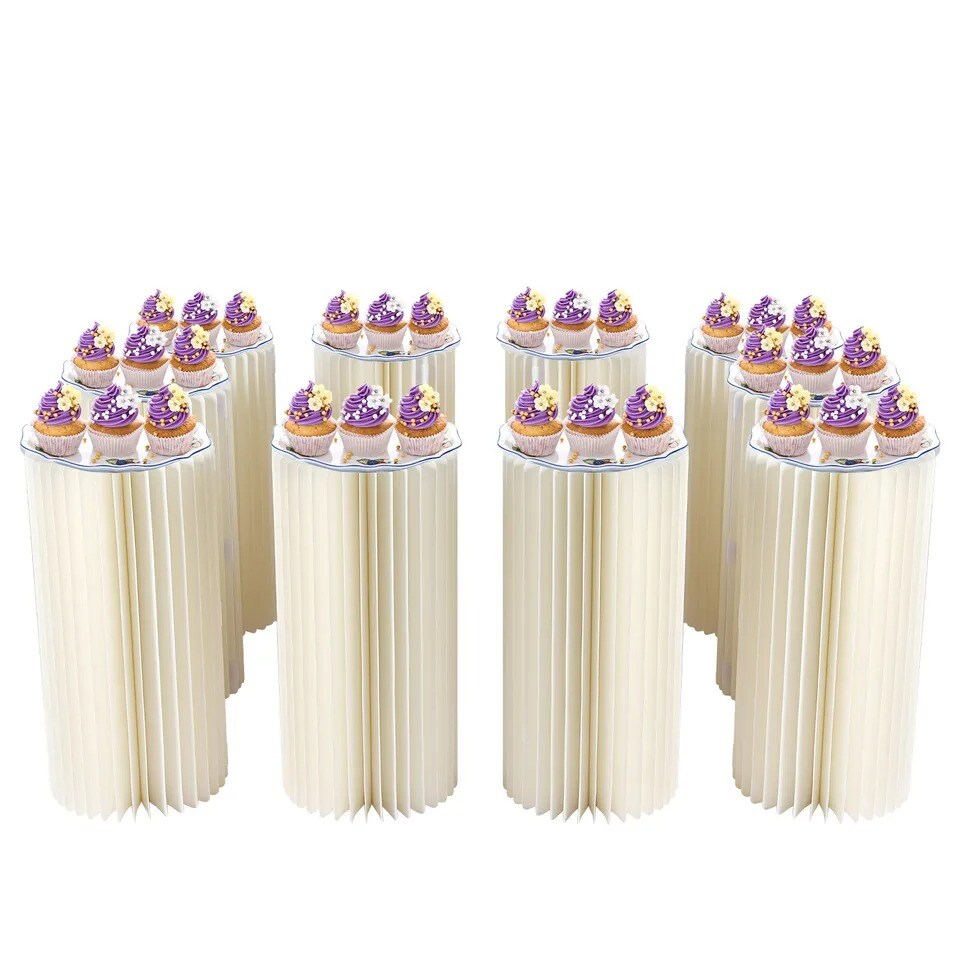 10-Piece Tall Flower Vase Tabletop Decoration Cake Stand