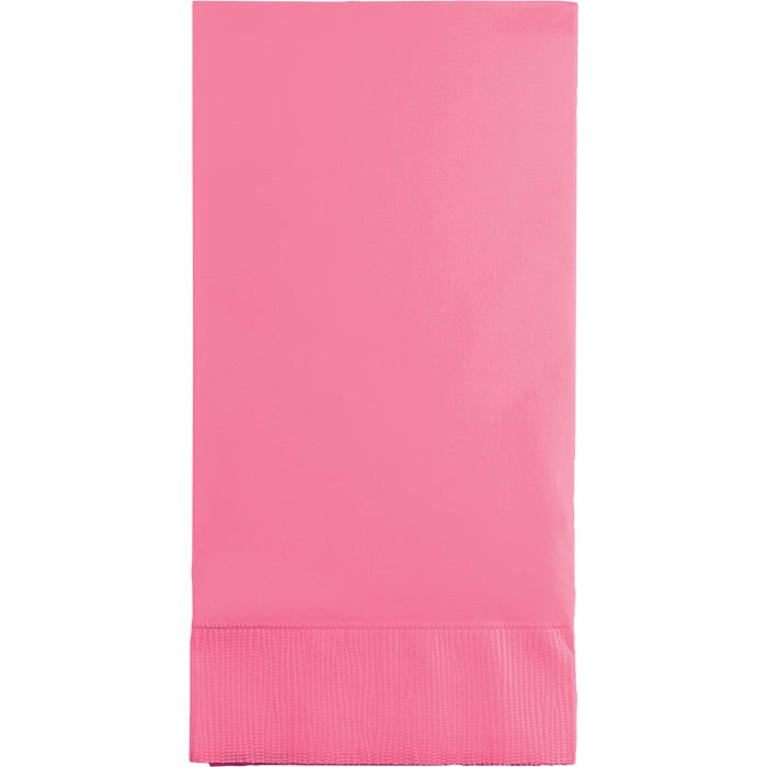 Candy Pink Guest Towel, 3 Ply, 16 ct