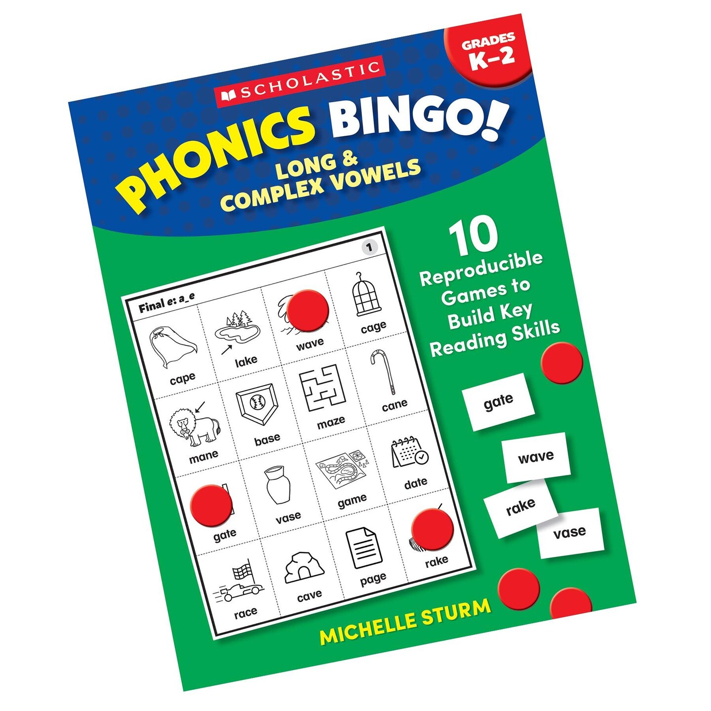 Phonics Bingo: Long &#x26; Complex Vowels Activity Book