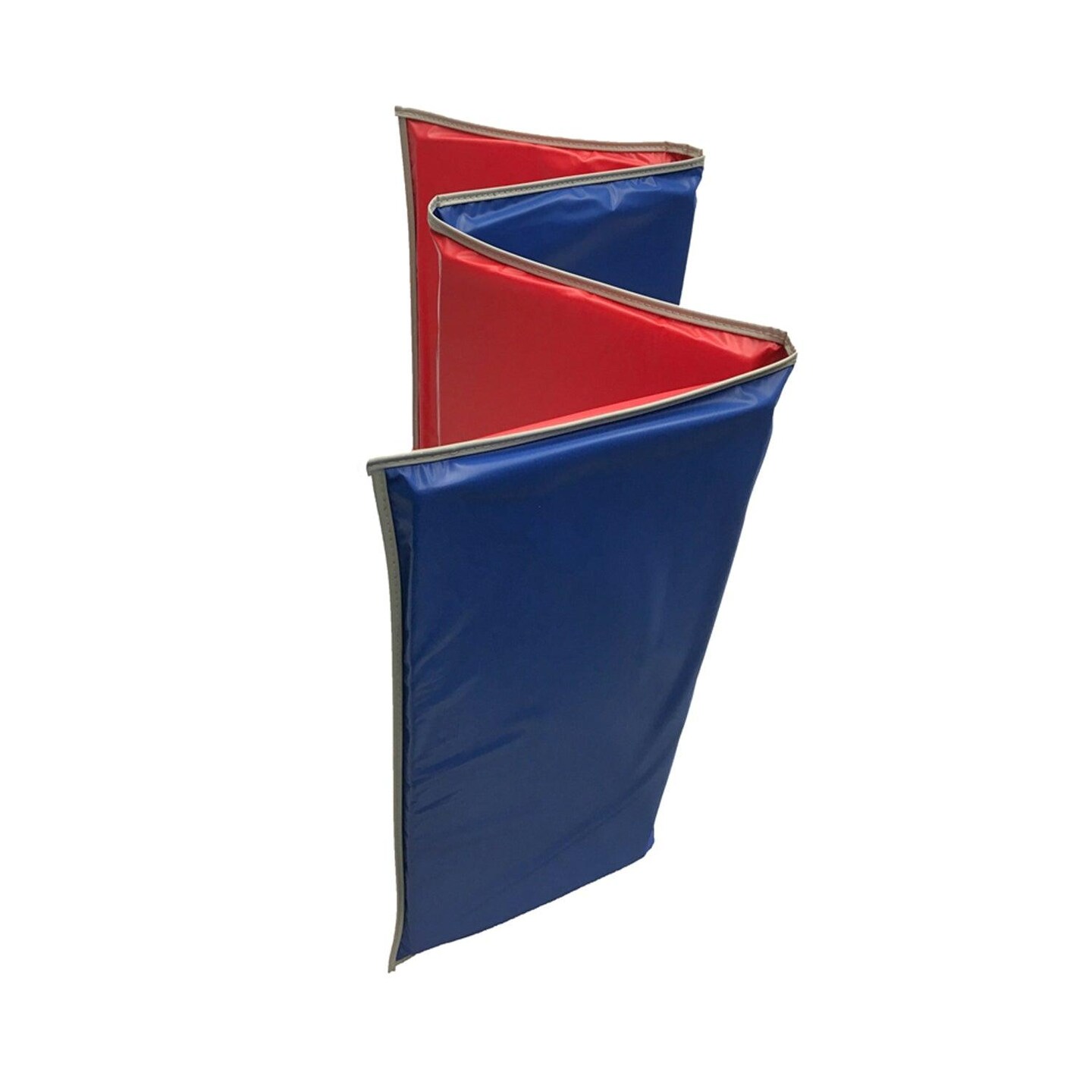 Basic KinderMat, 1&#x22; Thick, Red/Blue with Gray Binding