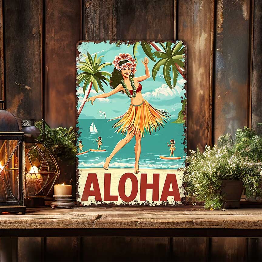 Aloha Bannière De Fond Pour Décoration De Fête Hawaïenne, Bannière