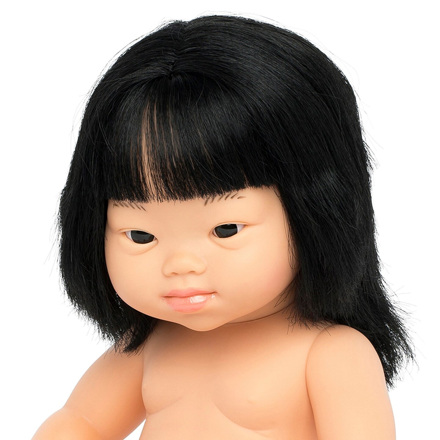 Anatomically Correct 15&#x22; Baby Doll, Down Syndrome Asian Girl