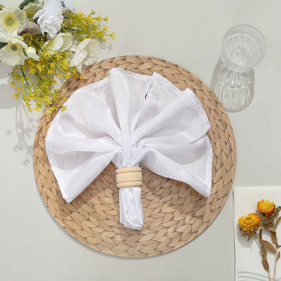 NATURAL 6 Round 13&#x22; Disposable Paper CHARGER PLATES