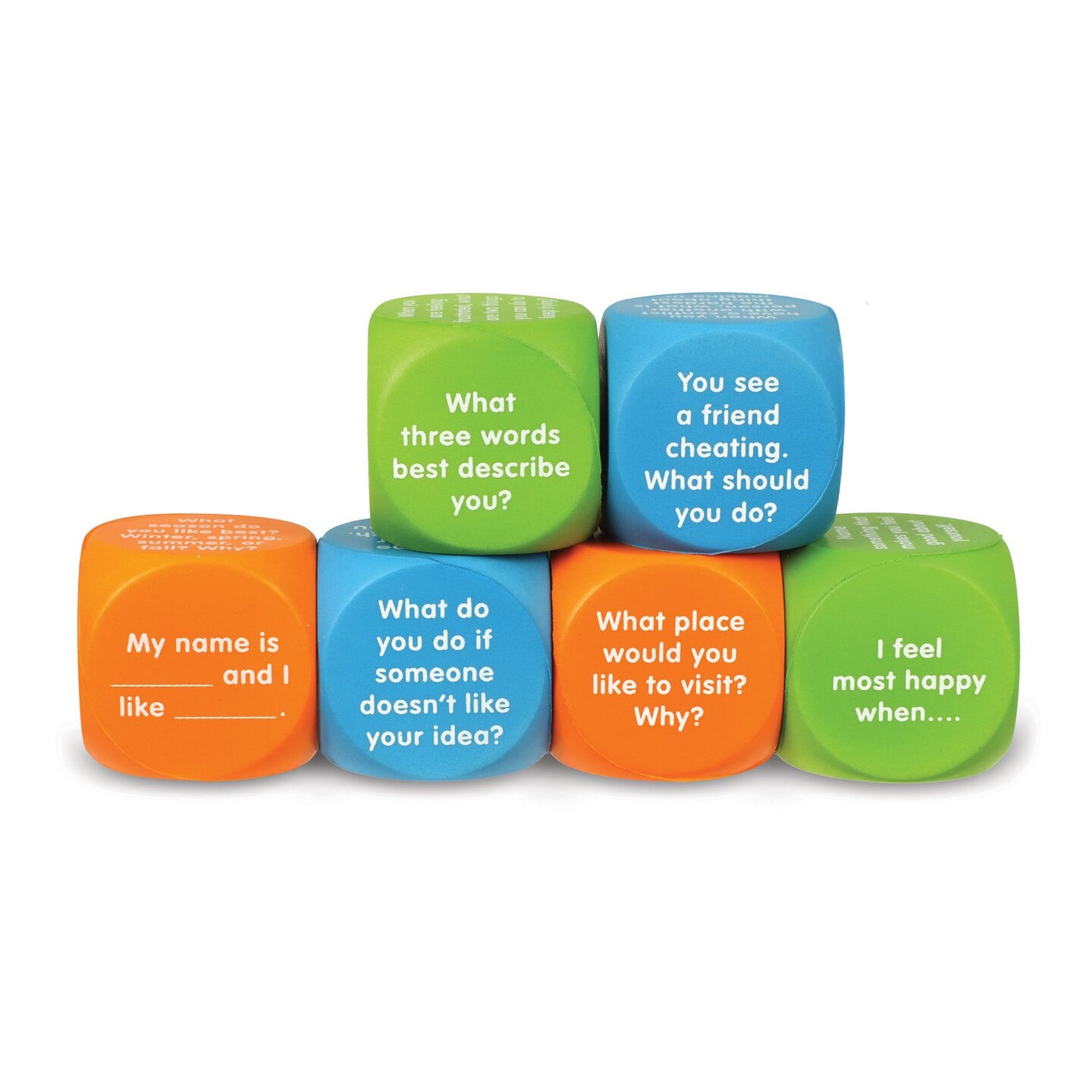 Let&#x27;s Talk! Cubes, Set of 6