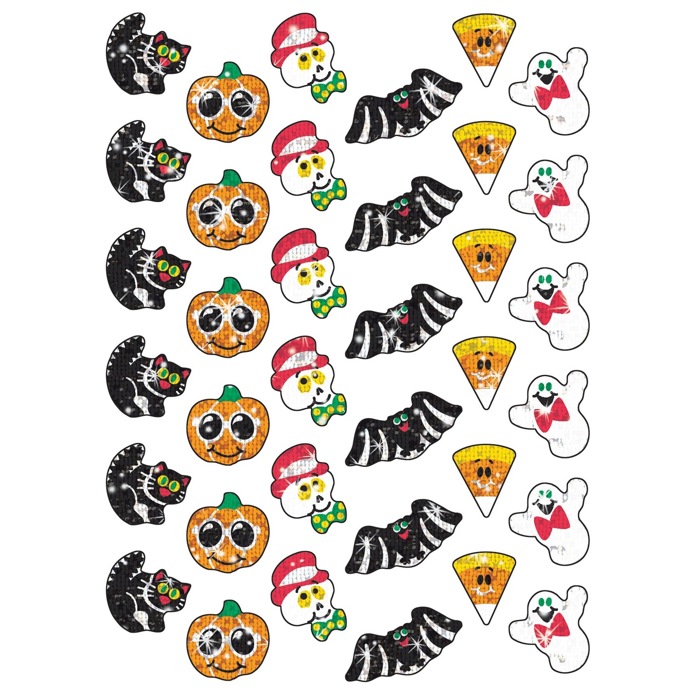 Halloween Sparkles Sparkle Stickers&#xAE;, 72 Per Pack, 12 Packs
