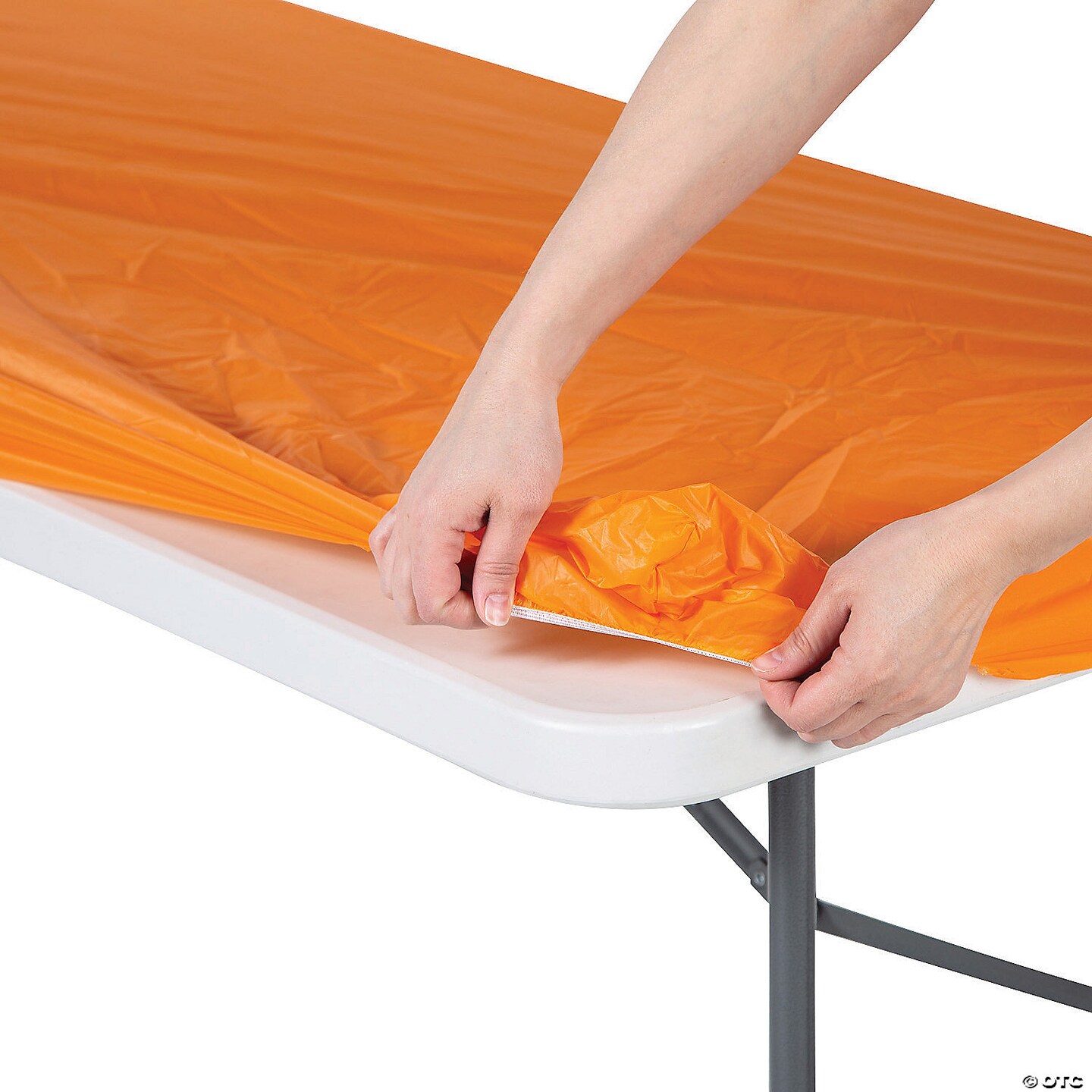 Fitted Plastic Tablecloths Bulk 12 Pc. 8 Ft.